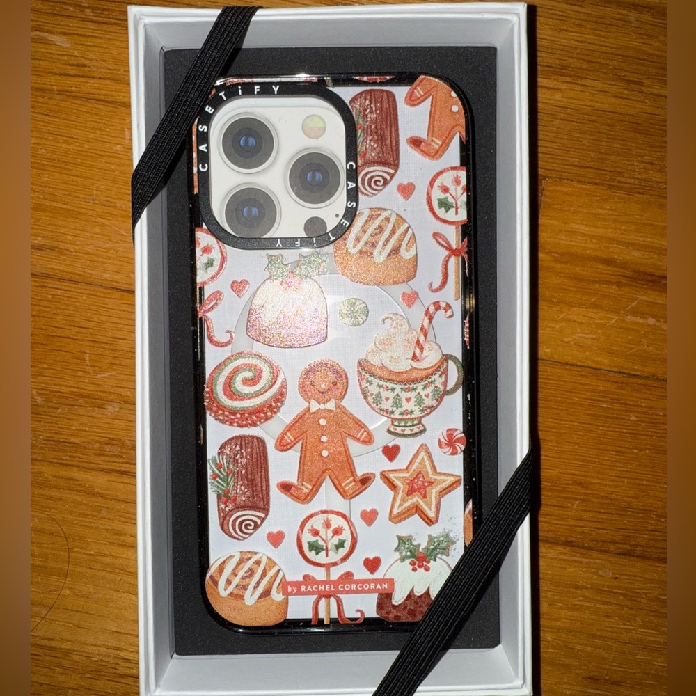 Casetify x Rachel Corcoran Holiday-Themed Gingerbread Phone Case - Multicolor